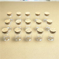 12 sztuk/partia 30ml DIY Mini pragnąc szklane butelki korek rzemiosło 37mm Tiny puste słoiki korek korek przezroczysty pamiątka pojemnik 5